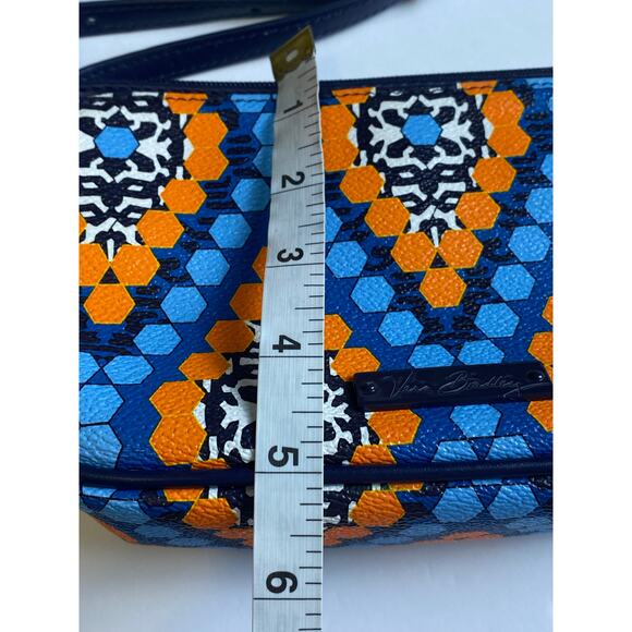 Vera Bradley Small Crossbody Marrakesh Beads Blue Orange White Purse Bag - Picture 8 of 10